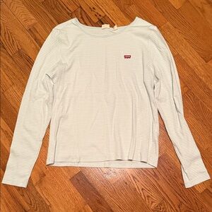 Levi's Women's Long Sleeve Top - Light Gray